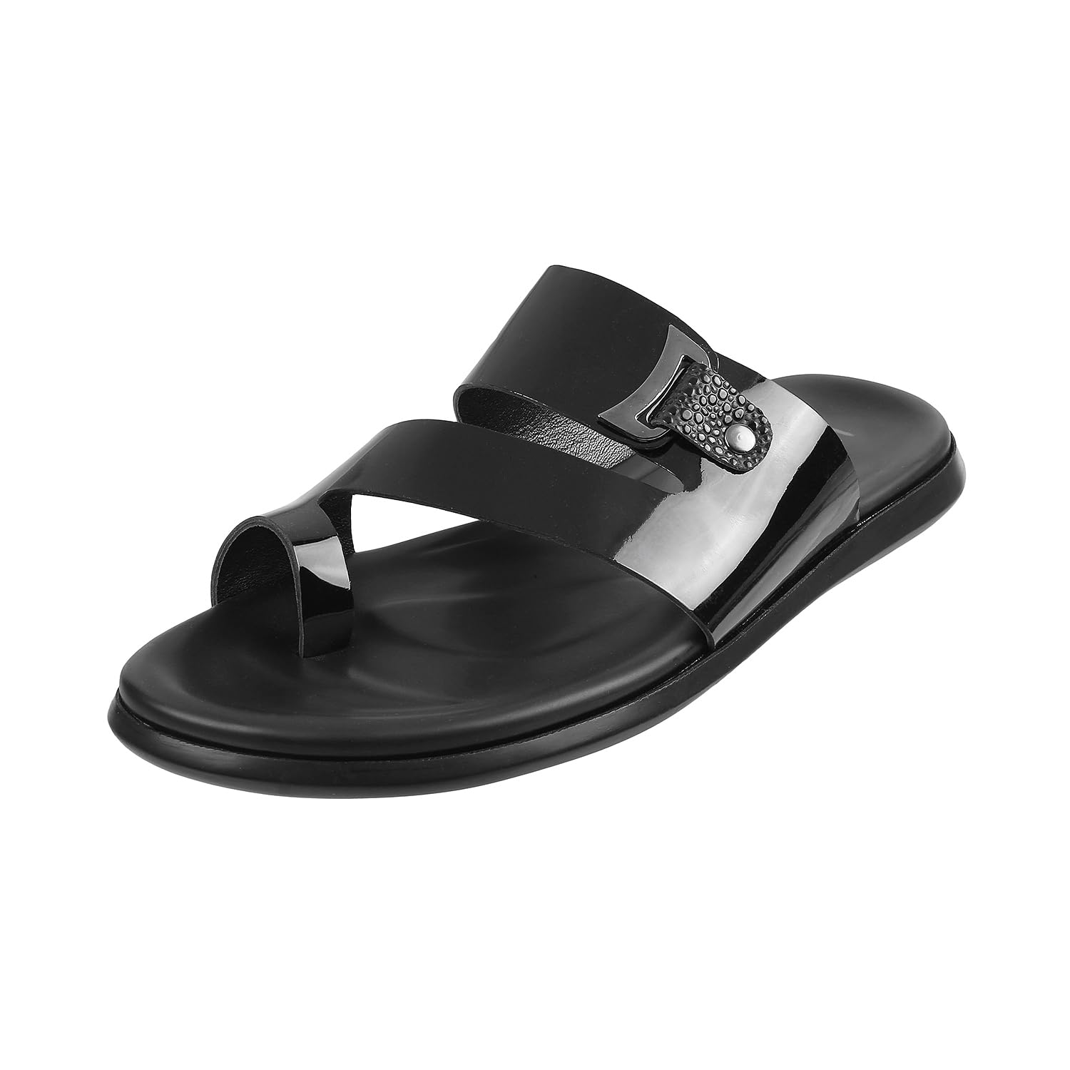 See full amazon price history chart for Metro Men Black Patent Leather Slip-on Comfort Chappal UK/9 EU/43 (16-317) Metro Men Black Patent Leather Slip-on Comfort Chappal UK/9 EU/43 (16-317) (B0CW1VJ5Y7) Amazon Price History, Amazon Price Tracker