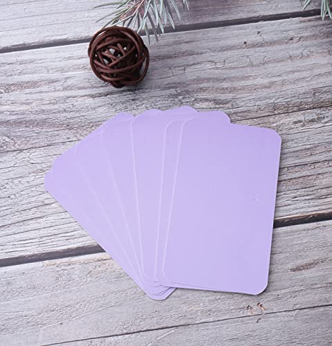 Sowaka 100 Pcs Mini Cards Blank Colorful Round Corner Cardboard Flash Word Message Index Tags Cards For Business Note Language Learning Art Craft Office Supplies (Pink) #TOP6