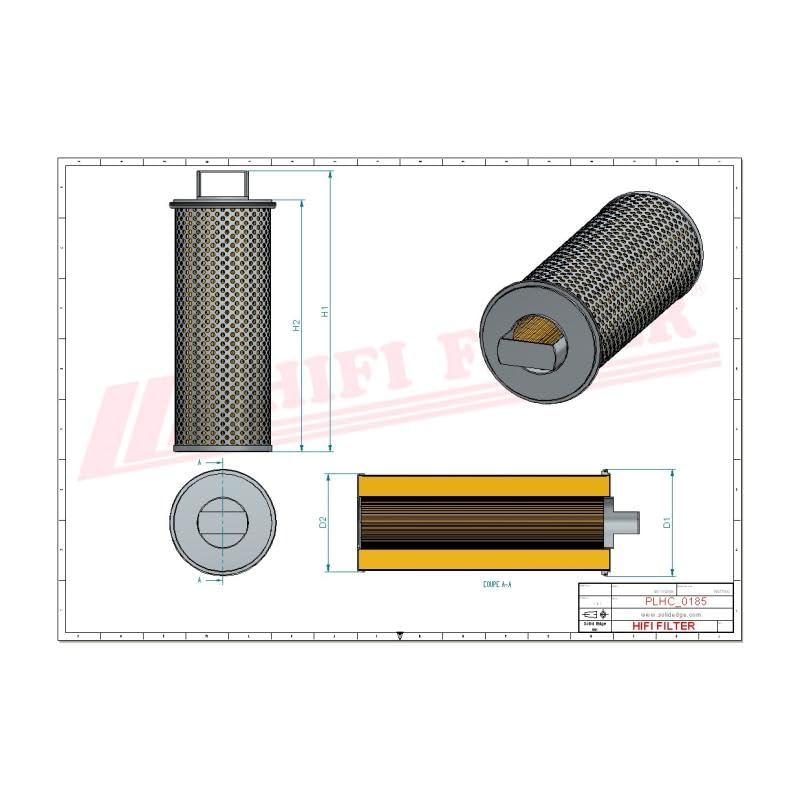HIFI FILTER SH 52277 - Filtre Hydraulique - Compatible avec Barford/Bergmann/Bobcat/Bomag/Weidemann/Wacker/Kramer/JCB/Energreen/Eurocomach