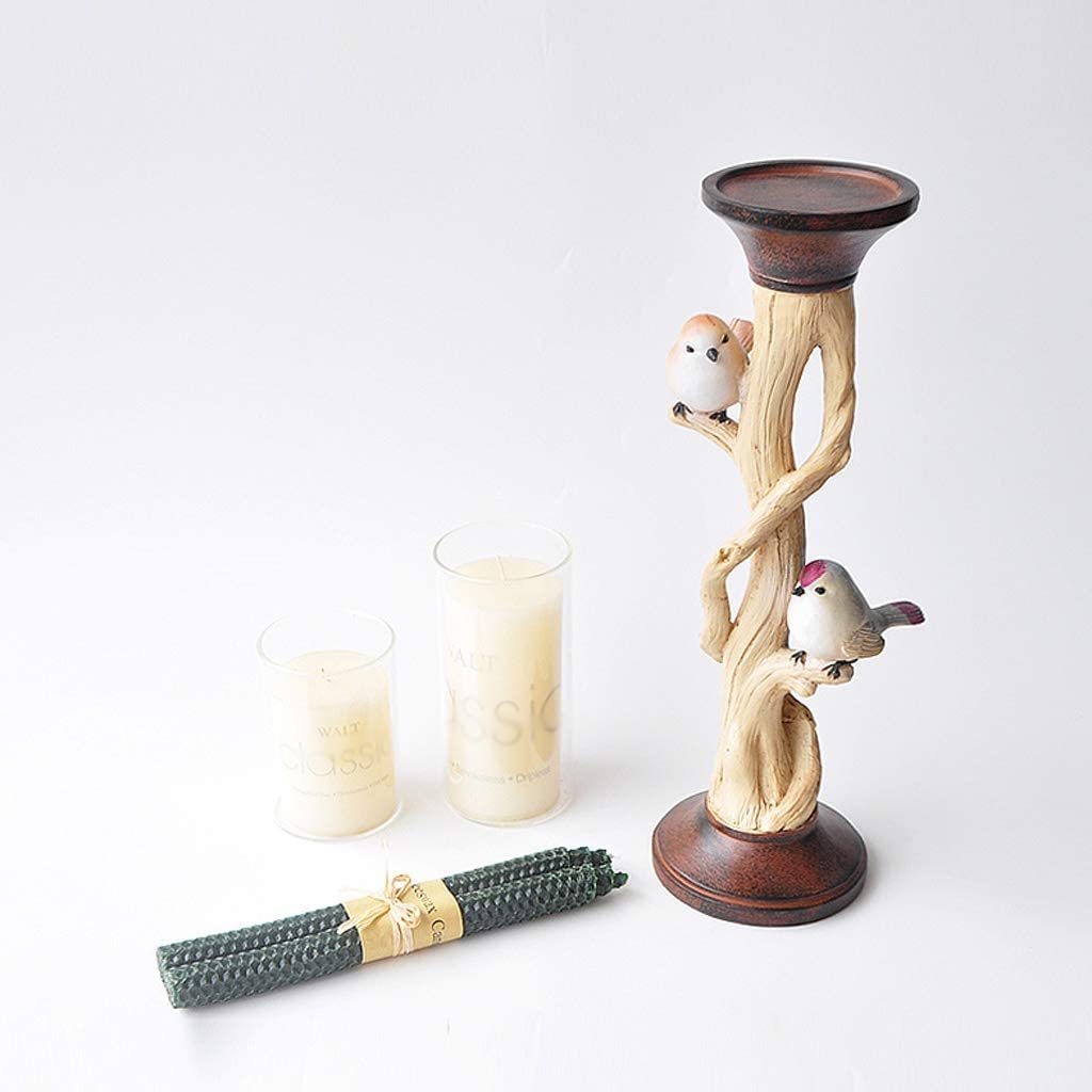 Candeliere in resina portacandele pilastro, romantici candelabri alti, casa desktop tiro puntelli matrimonio regalo di compleanno pranzo