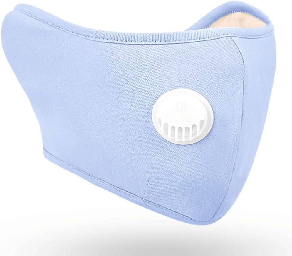Winter Two-in-one Ear Muffs, Warm Earmuffs with Exhalation Valve, Outdoor Ear Covers for Running Cycling, Unisex Ear Muffs (Color : Blue)