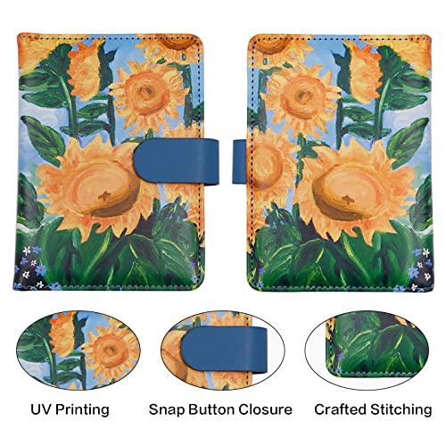 Image of Melsbrinna Rfid Passport Holder for Travel women /Men, Cute Passport Wallet Rfid Blocking Card Slots, Rfid Passport Cover /CaseTravel Wallet, Passport Book Holder (1, Blue2)