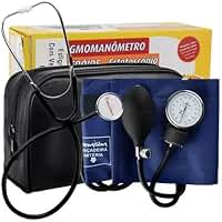 GTECH PREMIUM Aparelho de Pressão Esfigmomanômetro Aneróide com Estetoscópio, Medidor de Pressão Arterial, Branco, Adulto