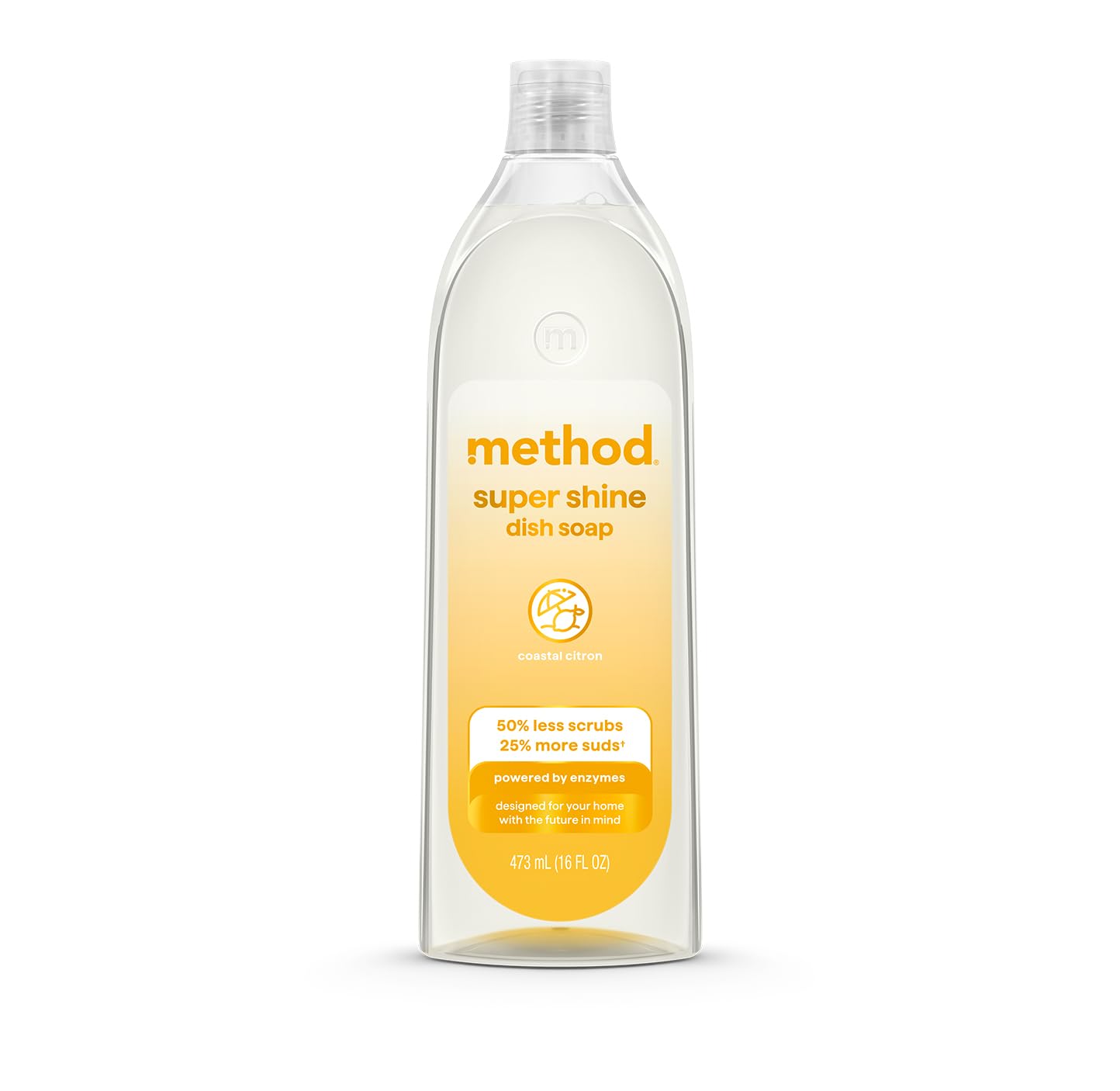 method Super Shine Liquid Dish Soap, Coastal Citron Scented, 16 fl oz