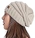Slouchy Cable Knit Cuff Beanie by Tough Headwear - Chunky, Oversized Slouch Beanie Hats for Men & Women - Stay Warm & Stylish - Serious Beanies for Serious Style