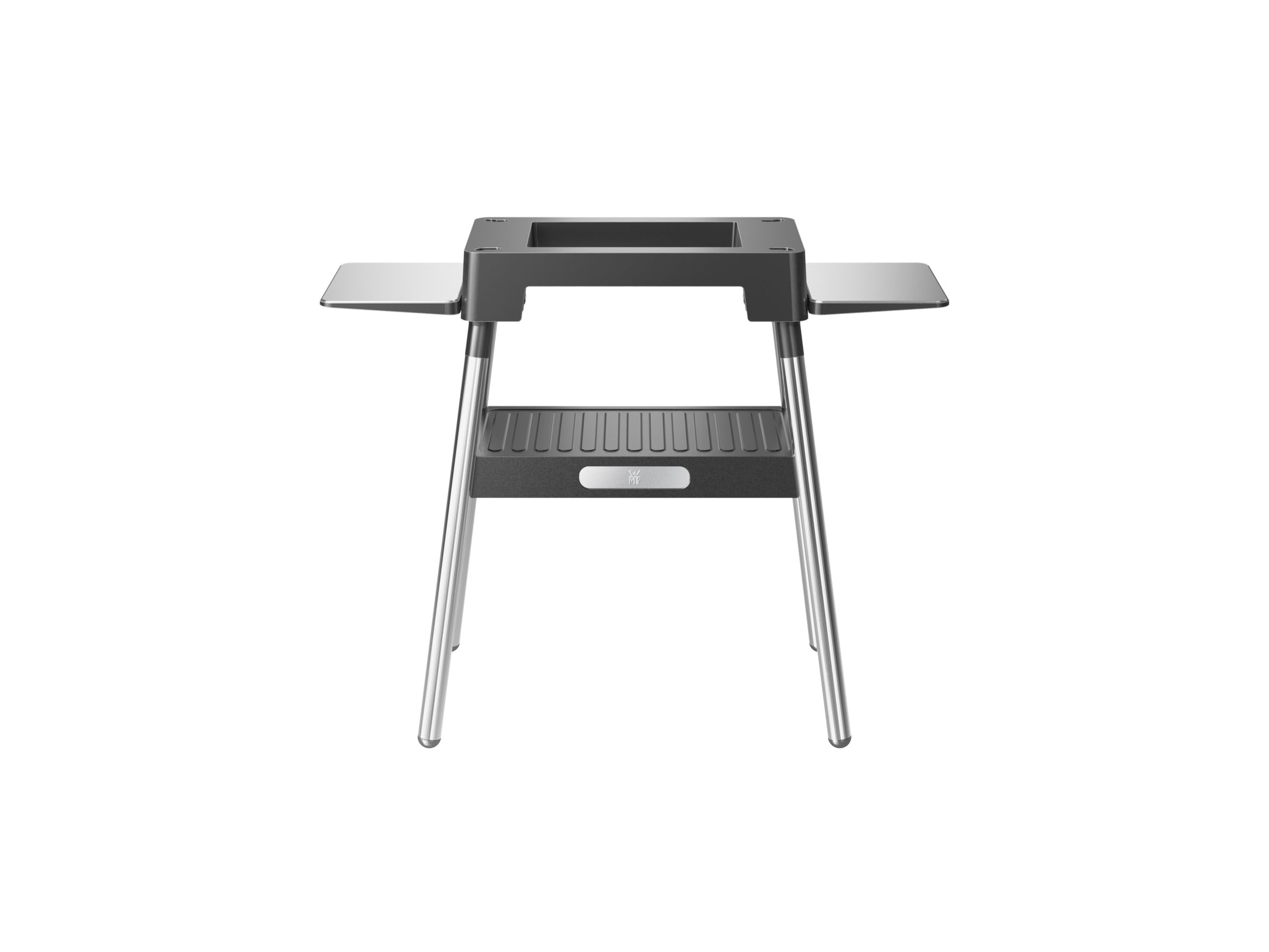 WMF Lono - Base para barbacoa de 92,7 x 75,0 x 43,8 cm, estable y segura, estantes laterales plegables, compatible con la parrilla Lono Master y la parrilla de mesa Lono plana y acanalada, cromargan