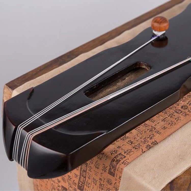 JITEM Old Paulownia Seven-String Guqin, Traditional Chinese Stringed Instrument, Suitable for Beginners(Color:Black)