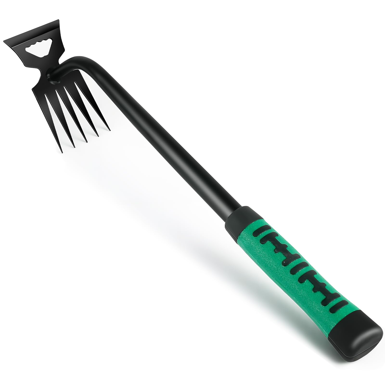OFFCUP Extractor Malas Hierbas, Desbrozadora Manual 5 Dientes, 1pcs Desmalezador, Herramientas para Eliminar Malas Hierbas Jardineria para Césped, Terrazas y Patios