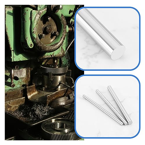 YINETTECH 36 Stück Massiver Rundstab, Edelstahlstäbe Durchmesser 2/2,5/3/4/5/6/8 Mm, Länge 100 Mm, Edelstahl-Stangenmaterial für Drehmaschinen, Modellautos, Schiffe, Flugzeuge, DIY-Projekte