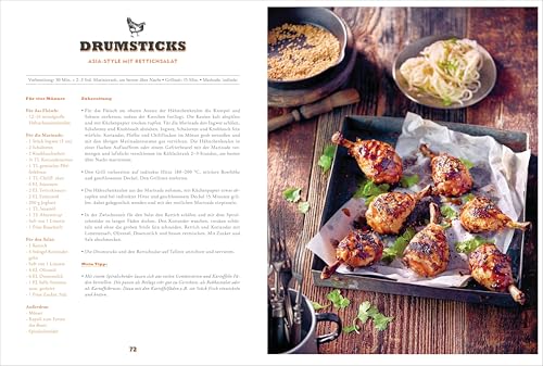 Foto von Grillen für Männer - 80 Rezepte ohne Schnickschnack: Raffinierte, aber einfache Rezepte. Normale Zutaten. BBQ für Genießer. Für Kohle-, Gas- und Elektrogrill. Viele Tricks und Tipps vom Profi