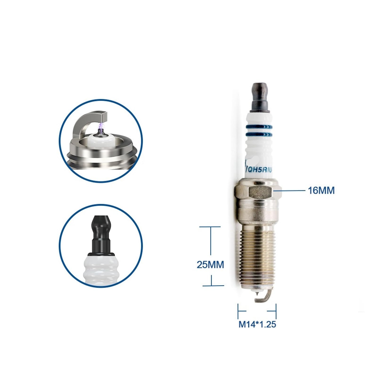 Candela all'iridio QH5RIU-13(4 pieces with box)