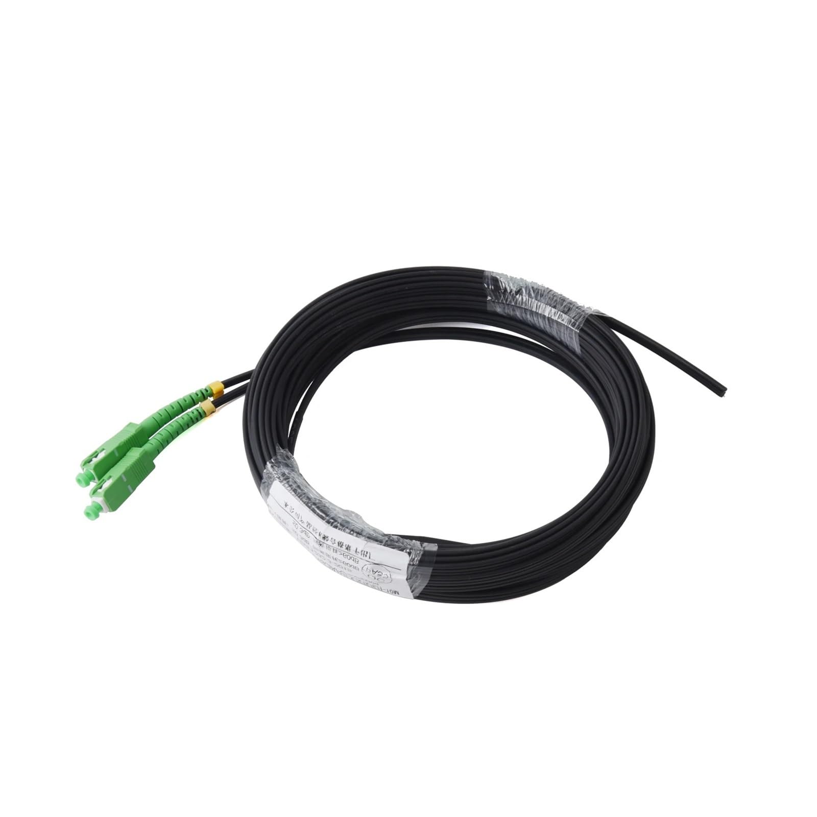 Equipos de comunicación Cable óptico Pigtail de fibra óptica de 2 núcleos APC 2SC, Cable de conexión simple monomodo for exteriores, Cable de 60M/70M/80M/90M/100M/120M Puente de fibra óptica(60M)