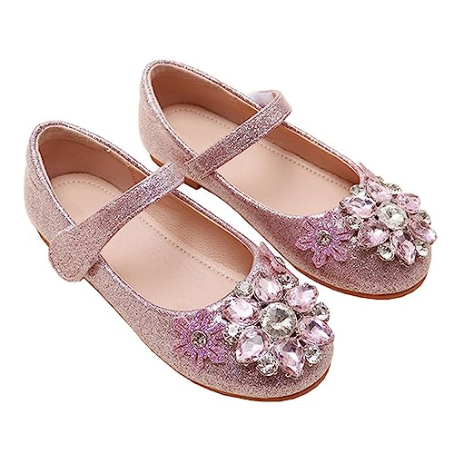 Baby Girls' Princess Crystal Shoes Comfortable Soft Soled Little Girl Single Shoes Kids Girl Wedding Dress Shoes2