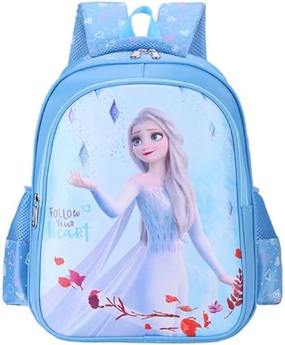 HONTUBS 16" cartoon double backpack elementary school M (STH BLUE)