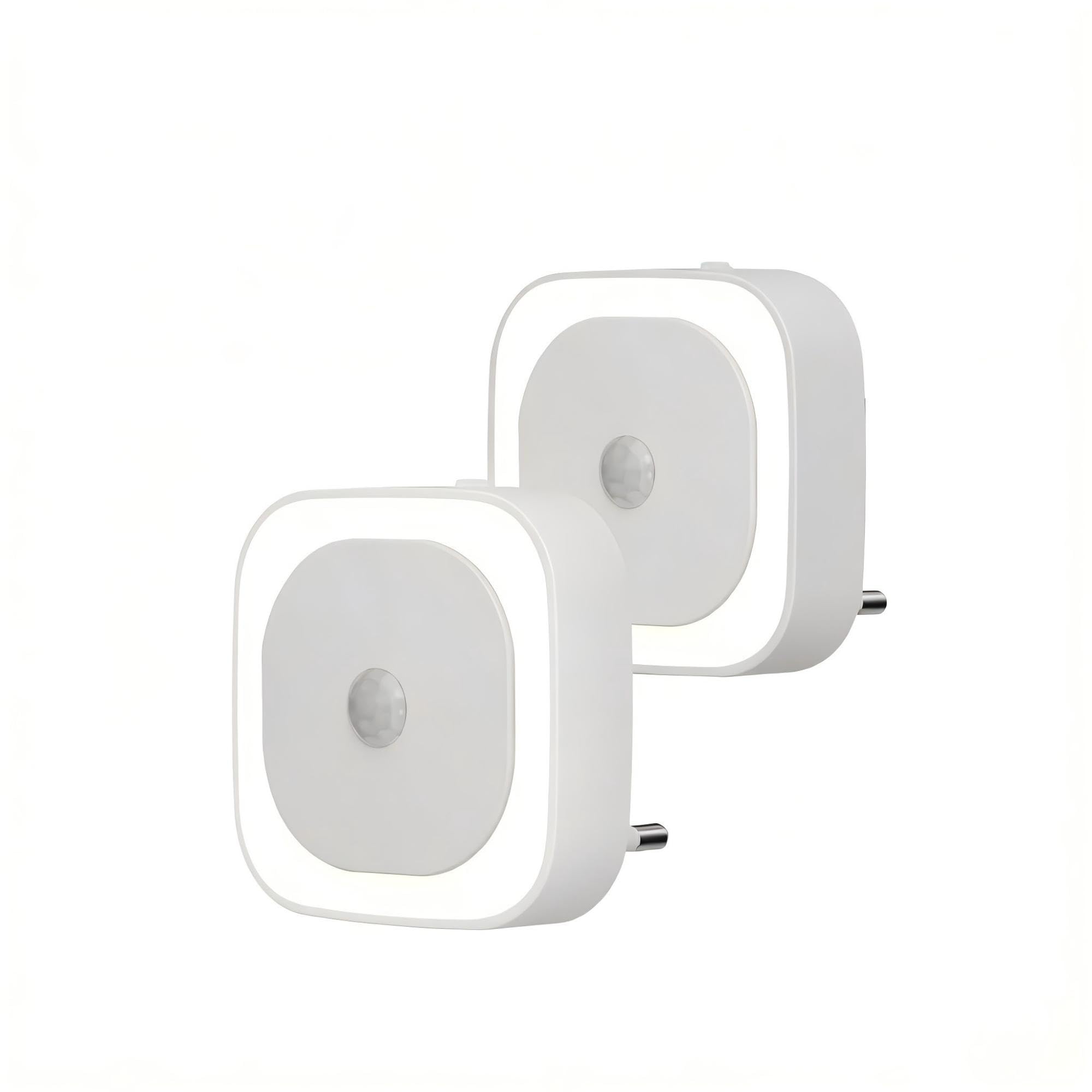 YUNLEX Presa di Luce Notturna con Sensore Crepuscolare, 5 livelli di luminosità regolabile per Camera dei Bambini (Blanc)
