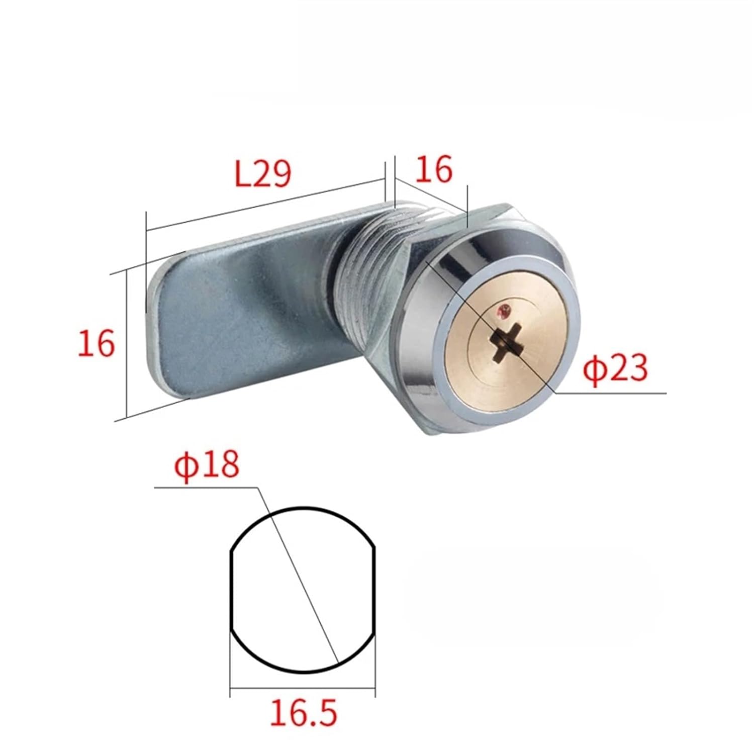 Cabinet Cam Lock for Box Cupboard Locker Yacht Car Bathroom Window Hardware DIY MMS478 H 1Pcs(MMS478 3 16mm)