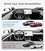 Wigoo Tesla New Model Y Juniper & Model 3 Center Console Organizer [Double Layer Space, Slide Smoothly] Model 3 (2024~2025)/New Model Y Juniper Accessories, 4PCS Black