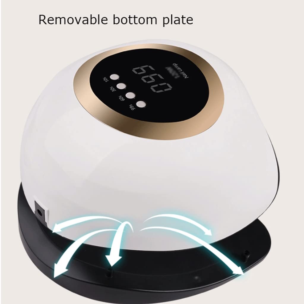 Lampada per Unghie UV LED. Lampada for Unghie ad Alta Potenza LCD. Display Nail Light Smart Sensor Sensor Nail Dryer Grande Space Phototerapia Machine for Manicure Negozio Asciugatura Rapida