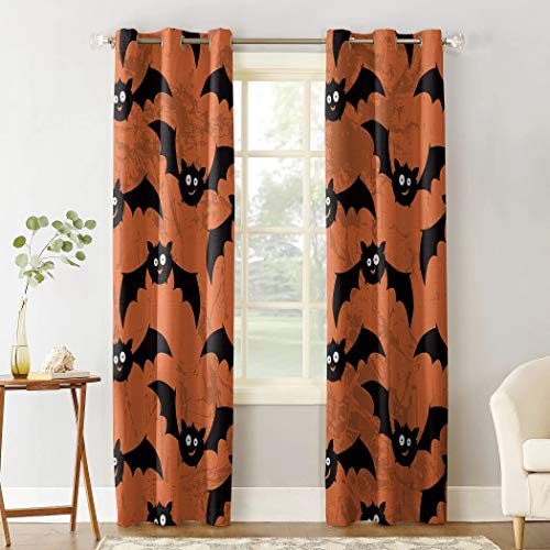 Gordijnen Halloween Bat Gordijnen Woonkamer Decor Gordijnen voor Woonkamer Home Decor - Afbeelding 3