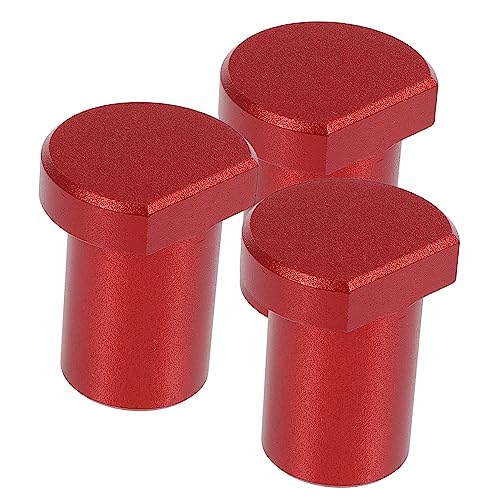 HOMOCONO 3pcs Bench Dog Workbench Short Stopper Aluminum Alloy Planing Stopper for Woodworking Bench Dogs and Workbench Clamps