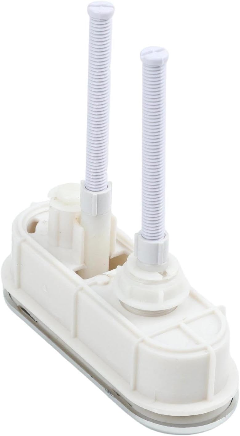Oval Dual Flush Toilet Tank Button with Long, Adjustable Replacement Push Button Home and Hotel Cistern Repair Parts