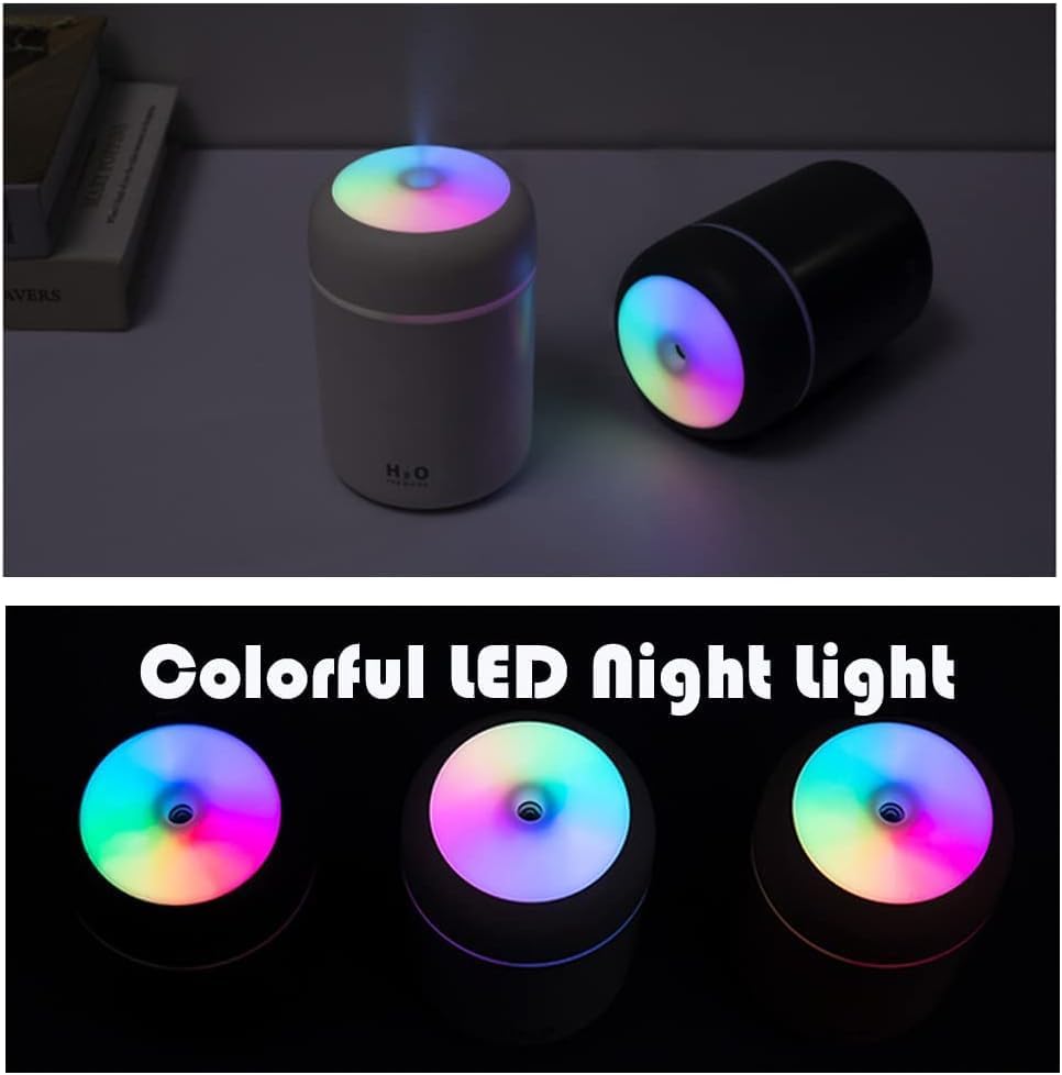 Image of Ultrasonic Cool Mist Humidifier & Essential Oil Diffuser - Quiet Aroma Humidifier for Home, Bedroom & Office - Small Air Purifier for Room Moisture & Relaxation