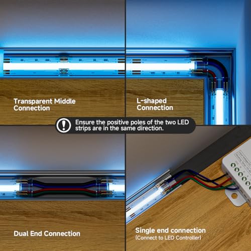 Tira LED RGB COB 32.8FT IP66 Kit con Driver y Fuente miniatura 7