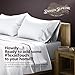 TEXAS LINEN CO. 100% Egyptian Cotton Sheets California King Size - 2000 Series Luxury Cal King Sheet Set, Soft & Cooling Sateen Weave, 17” Extra Deep Pocket Hotel Collection Sheets (4 Pc, White)