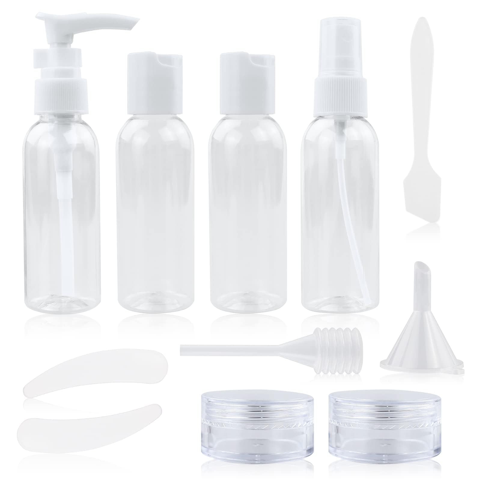 BOTTIGLIA DA VIAGGIO Rosa Vuota Chiara Bottiglie Da Viaggio Per Articoli Da Toeletta EUR 8,49