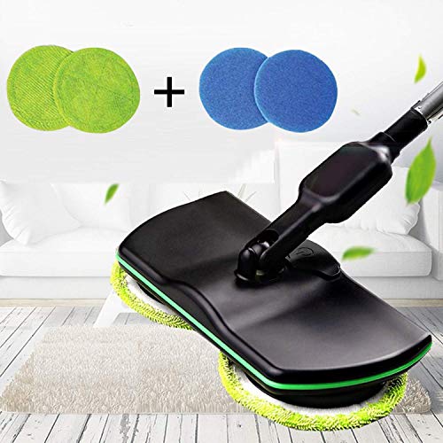 Wxyfl Fregona Giratoria Eléctrica - Fregadora Recargable, Sin Cable, Limpiadora de Piso Scrubber Mop