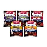 Bridgford Sweet Baby Rays Beef Jerky 3.25oz, Variety Pack, 1 Original, 1 Honey Barbeque, 1 Sweet Teriyaki, 1 Peppered, 1 Sweet N Spicy