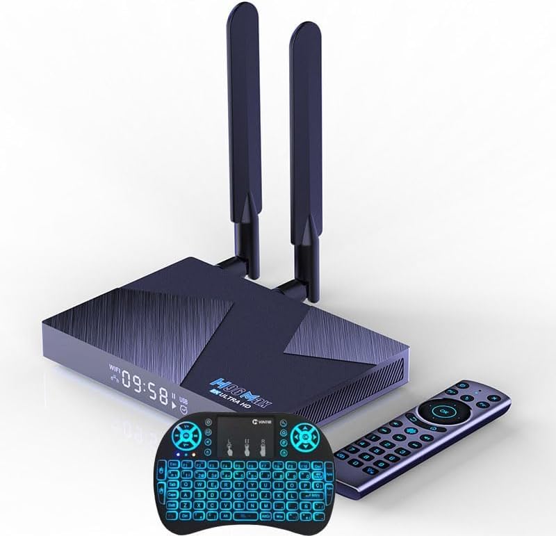 Android TV Box, Octa-Core Processor, 8GB RAM, 64GB Storage, WiFi6, Dual-Band, Bluetooth 5.0, 8K/4K Smart Media Player, USB 3.0