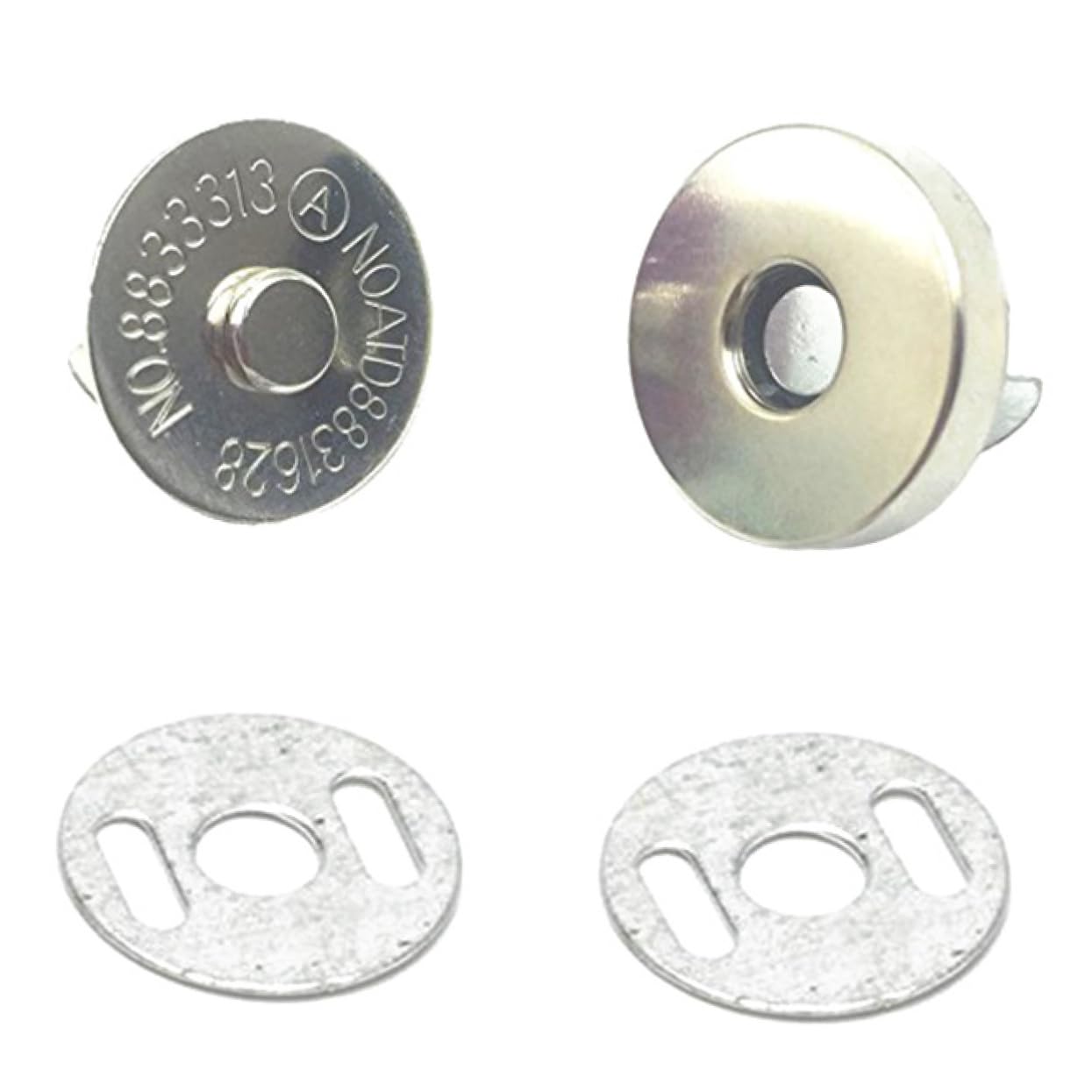 Magnetknopfverschluss 18mm 100 Stück für Taschen und Kleidung