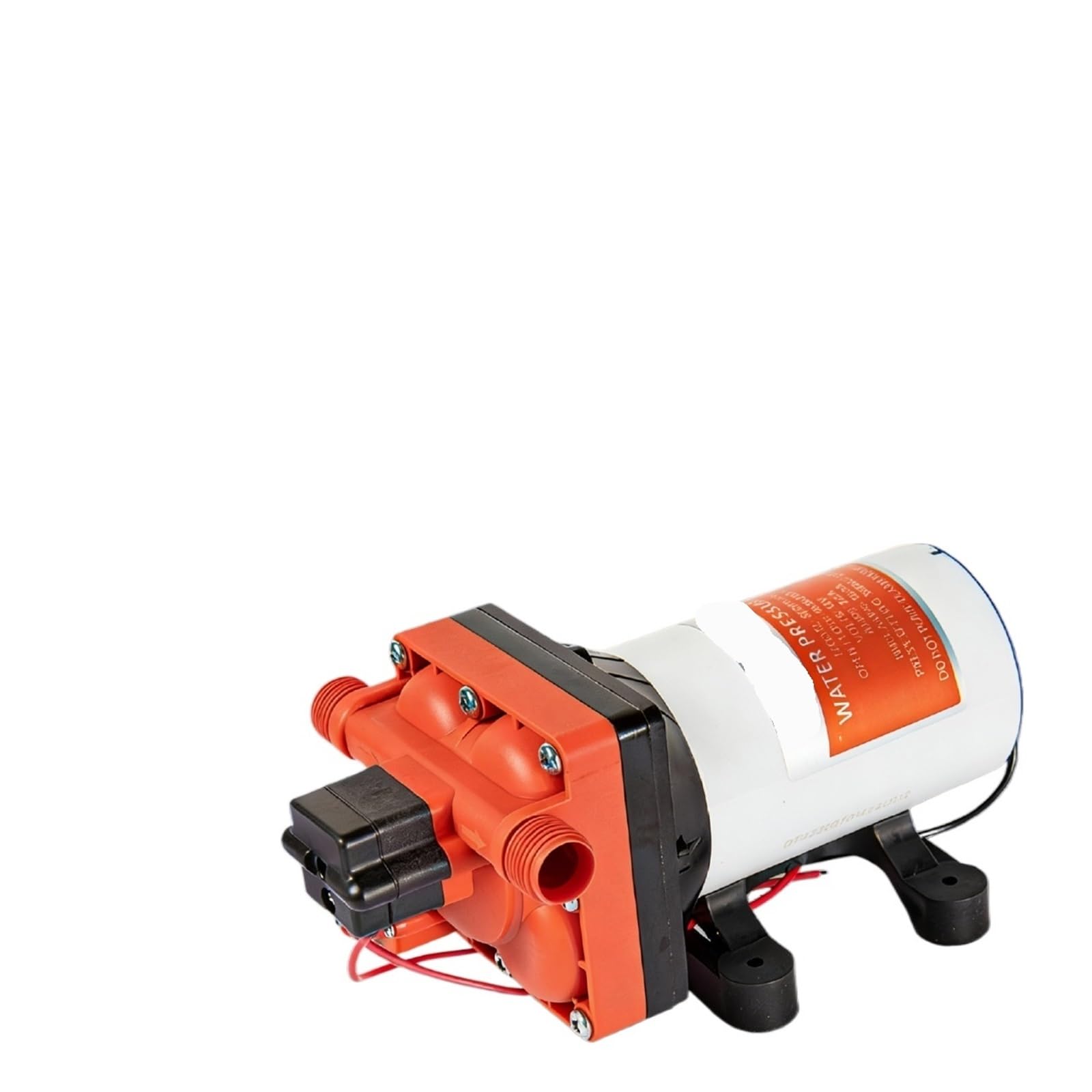 SF-42 Bomba de agua larga de 12 V 24 V RV 18.9 L/min bomba de diafragma 55PSI presión de parada CC bomba autocebante con tanque de presión de 1 L (24 V)