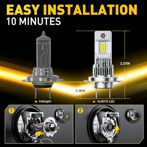 Bombilla H7 LED Canbus para faros delanteros de coche 12V potentes 6
