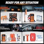Jump Starter with Air Compressor Car Emergency Kit for Women, Men, Teen - Image 2