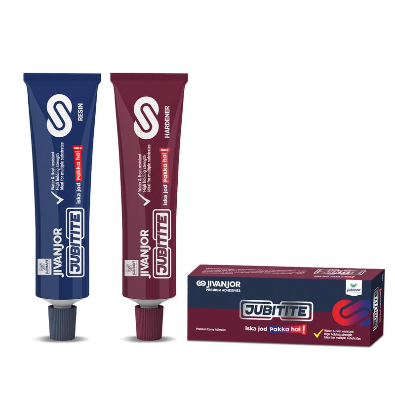 Jivanjor Jubitite Epoxy Adhesive 180g | Premium Multipurpose Epoxy for Marble, Stone and Metal fixing | Super Strong Epoxy for Construction, Repair, Fix, DIY anything | Tube Pack