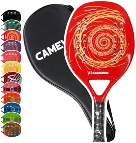 Raquete Beach Tennis Fibras Carbono e Vidro com núcleo soft EVA -...