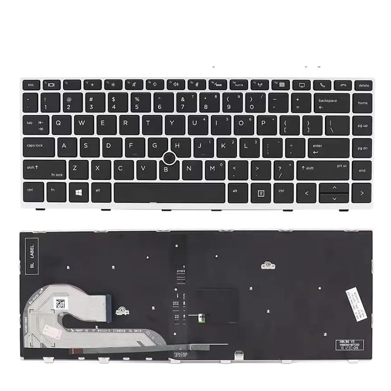 Laptop-Tastatur für HP EliteBook 745 G5 840 846 G6 mit Hintergrundbeleuchtung/mit Maus-Joystick