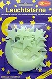 sonne wandert um erde Leuchtsterne aus Plastik 19 Leuchtsterne mit Mond 20 Klebepads Sterne selbstklebend