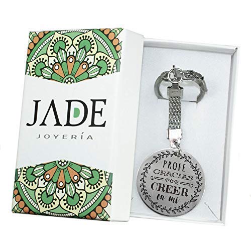 Llavero para profesor o profesora con mensaje "Profe, gracias por creer en mi" - Regalos para profesores originales