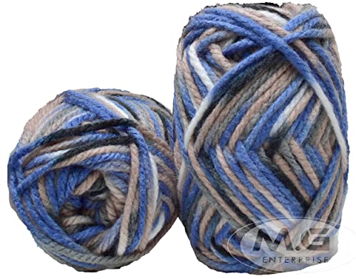 Image of Ganga Knitting Yarn Thick Chunky Wool, Bell Flower 300 gm Best Used with Knitting Needles, Crochet Needles Wool Yarn for Knitting. by Ganga