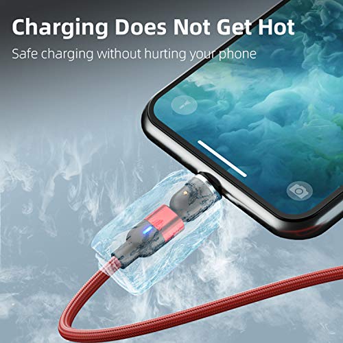Bojianxin 540° Rotation Magnetic Charging Cable（7-Pack, 1.6Ft/3.3Ft/3.3Ft/6.6Ft/6.6Ft/10Ft/10Ft） Magnetic Usb Cable, 3 In 1 Magnetic Phone Charger Compatible With Micro Usb, Type C Etc #TOP5