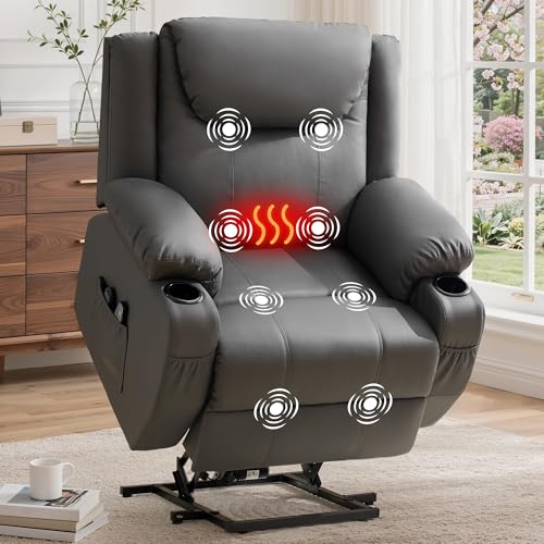 Korser Oversized Power Lift Recliner with Massage