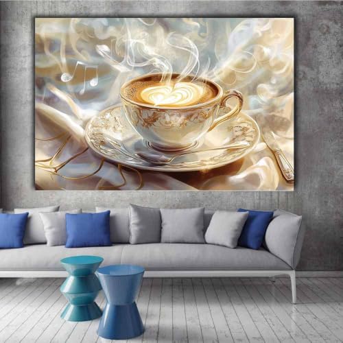 Affiche d'art abstrait beige 40x60cm pour habiller un mur vide d'ado - 2