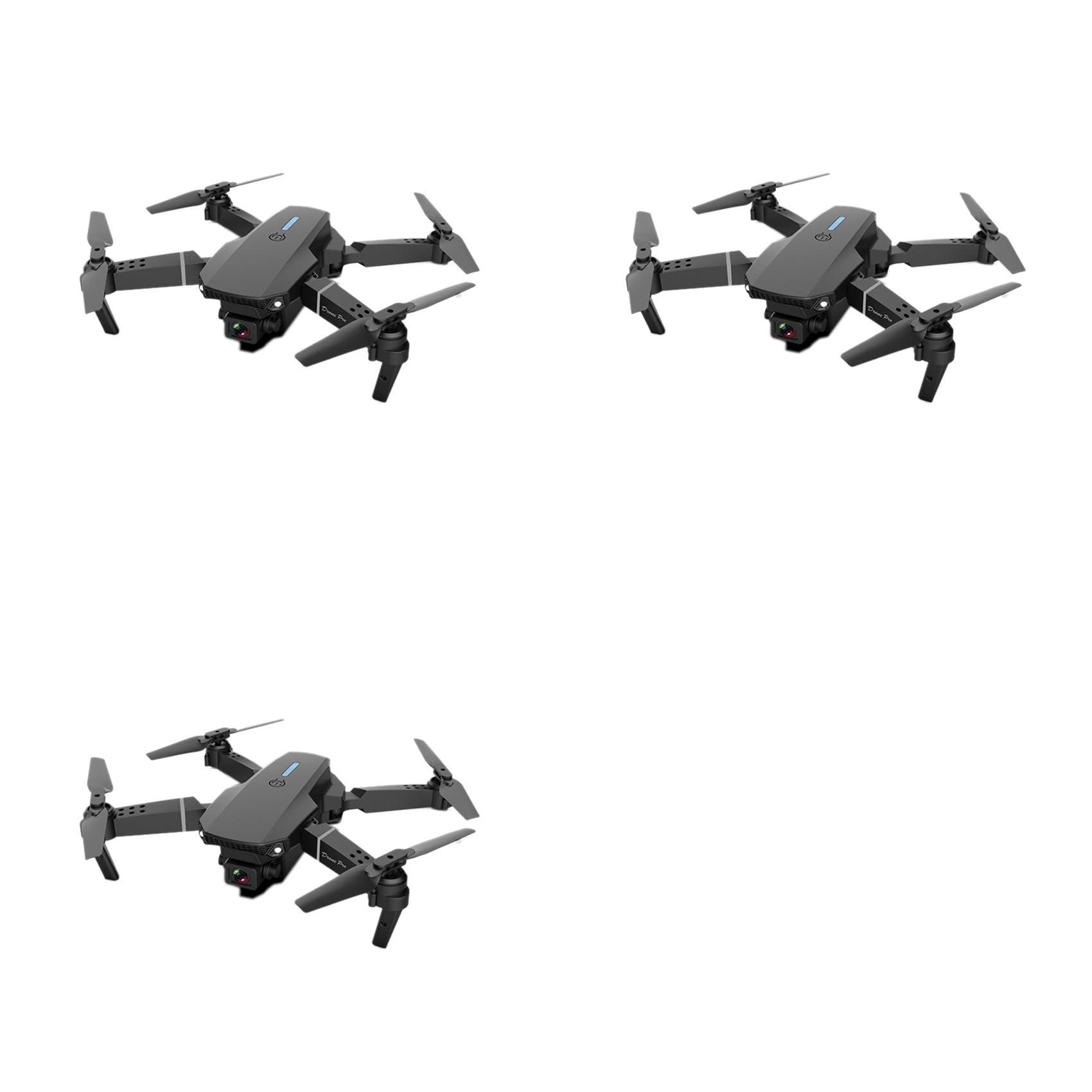 3X E88 WiFi FPV Drone con Grandangolare 4K HD Dual Camera Pieghevole Altitude Hold RC Quadcopter Profesional Drones