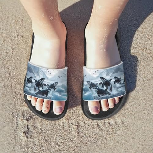 Slides for Kids Summer Slippers Boys Non-Slip Shower Shoes2