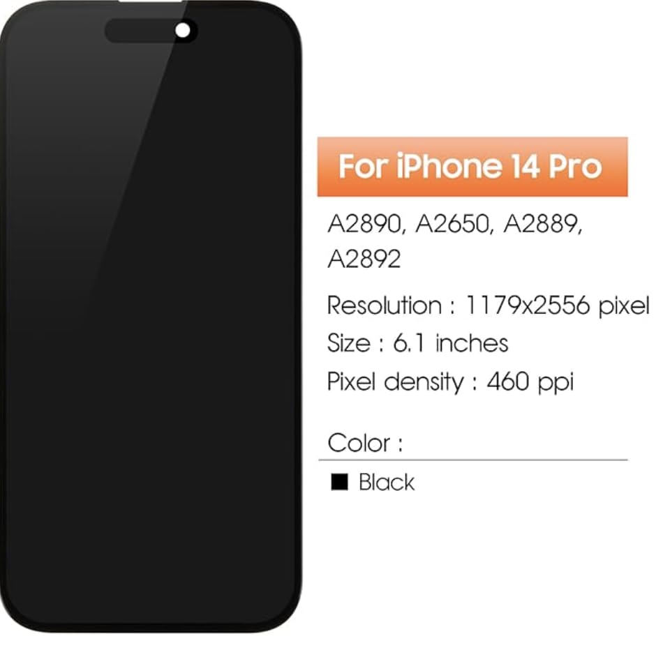 OLED Scherm voor iPhone 14 Pro LCD Display - voor iPhone 14Pro LCD Scherm Vervanging A2890 A2891 A2650 A2889 A2892 Digitizer Touchscreen Glas Montage Tools OLED Scherm voor iPhone 14 Pro LCD Display - voor iPhone 14Pro LCD Scherm Vervanging A2890 A2891 A2650 A2889 A2892 Digitizer Touchscreen Glas Montage Tools