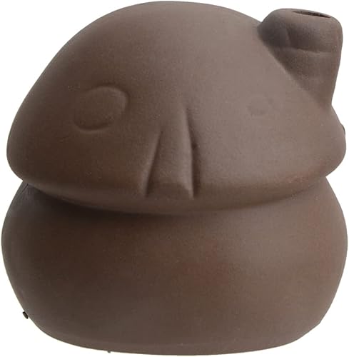 Miniatura 8 de Saim Decoraciones de casa de hongos para acuario, cueva de cerámica para pecera, escondite de cuevas de peces pequeños, cuevas de cría de camarones,