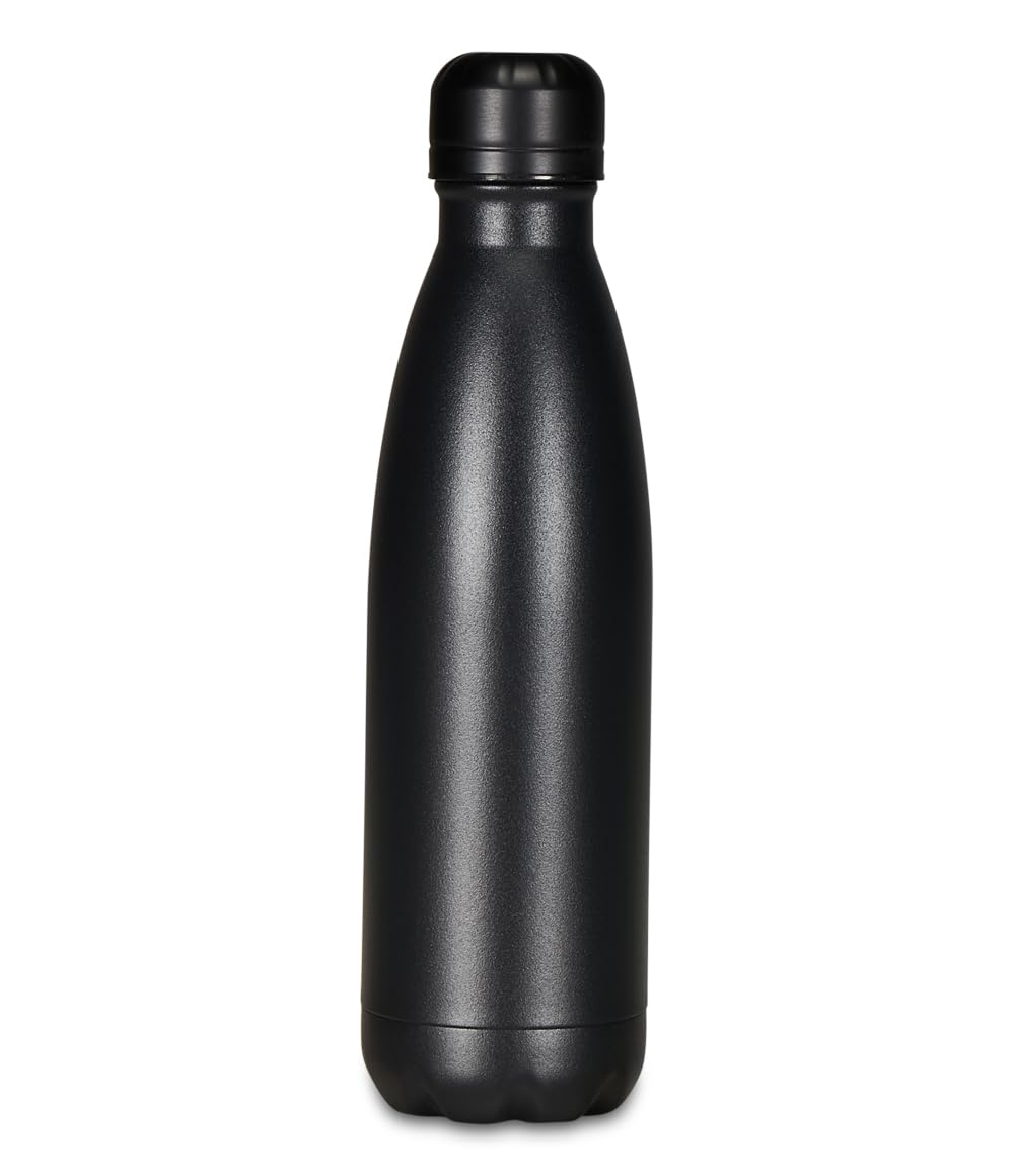 Seven A.C. Milan Football Bottle, Black Red, Insulated Stainless Steel Water Bottle, No BPA Indoor Outdoor - Image 2